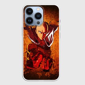 Чехол для iPhone 13 Pro с принтом Огненный ВАНПАНЧМЕН в Екатеринбурге,  |  | hero | one punch man | saitama | ванпанчмен | герой | сайтама