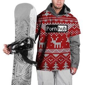 Накидка на куртку 3D с принтом Pornhub в Екатеринбурге, 100% полиэстер |  | deer | fashion | horns | new year | pattern | vanguard | x mas tree | авангард | ёлка | мода | новый год | олень | рога | узор