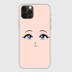 Чехол для iPhone 12 Pro Max с принтом Happy anime face в Екатеринбурге, Силикон |  | Тематика изображения на принте: angry | anime | art | big | eyes | face | girl | kawaii | manga | style | аниме | арт | глаза | девушка | кавай | лицо | манга