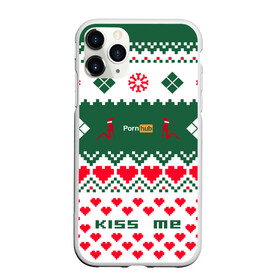 Чехол для iPhone 11 Pro матовый с принтом PORN HUB в Екатеринбурге, Силикон |  | Тематика изображения на принте: 2021 | new year | новый 2021 год | новый год | поцелуй меня | с новым годом | свитер | свитер на новый год | сердечки