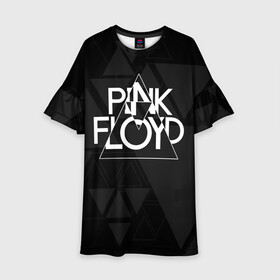 Детское платье 3D с принтом Pink Floyd в Екатеринбурге, 100% полиэстер | прямой силуэт, чуть расширенный к низу. Круглая горловина, на рукавах — воланы | dark side of the moon | floyd | music | pink | pink floid | pink floyd | rock | rocker | rocknroll | the wall | музыка | пинк | пинк флоид | пинк флойд | рок | рок н ролл | рокер | флойд