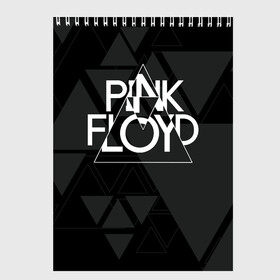 Скетчбук с принтом Pink Floyd в Екатеринбурге, 100% бумага
 | 48 листов, плотность листов — 100 г/м2, плотность картонной обложки — 250 г/м2. Листы скреплены сверху удобной пружинной спиралью | dark side of the moon | floyd | music | pink | pink floid | pink floyd | rock | rocker | rocknroll | the wall | музыка | пинк | пинк флоид | пинк флойд | рок | рок н ролл | рокер | флойд