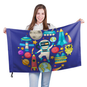 Флаг 3D с принтом Pornhub space в Екатеринбурге, 100% полиэстер | плотность ткани — 95 г/м2, размер — 67 х 109 см. Принт наносится с одной стороны | astronaut | comet | cosmos | moon | planet | rocet | space | star | звезда | космонавт | космос | планета | ракета