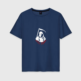 Женская футболка хлопок Oversize с принтом Evil corp в Екатеринбурге, 100% хлопок | свободный крой, круглый ворот, спущенный рукав, длина до линии бедер
 | 