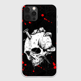 Чехол для iPhone 12 Pro Max с принтом ЧЕРЕП в Екатеринбурге, Силикон |  | 666 | alien | bloody | creep | evil dead | scream | ведьма | восставший из ада | герои ужаса | демон | звонок | зловещие мертвецы.