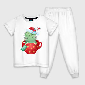 Детская пижама хлопок с принтом Year 2021 в Екатеринбурге, 100% хлопок |  брюки и футболка прямого кроя, без карманов, на брюках мягкая резинка на поясе и по низу штанин
 | art | new yaer | арт | графика | новый год