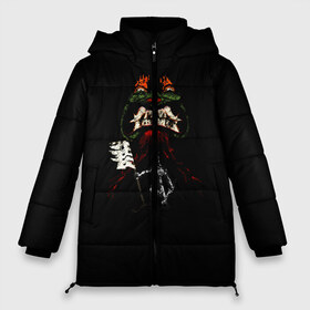 Женская зимняя куртка 3D с принтом Samurai Revenge в Екатеринбурге, верх — 100% полиэстер; подкладка — 100% полиэстер; утеплитель — 100% полиэстер | длина ниже бедра, силуэт Оверсайз. Есть воротник-стойка, отстегивающийся капюшон и ветрозащитная планка. 

Боковые карманы с листочкой на кнопках и внутренний карман на молнии | cyberpank | ninja | oni | samurai | shadow | демон | киберпанк | маска самурая | нет рая для самурая | ниндзя | путь война | самурай | сёгун | тень | харакири | японский самурай