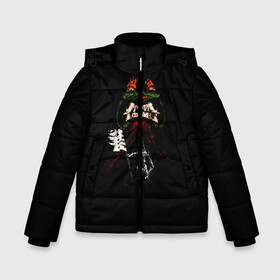 Зимняя куртка для мальчиков 3D с принтом Samurai Revenge в Екатеринбурге, ткань верха — 100% полиэстер; подклад — 100% полиэстер, утеплитель — 100% полиэстер | длина ниже бедра, удлиненная спинка, воротник стойка и отстегивающийся капюшон. Есть боковые карманы с листочкой на кнопках, утяжки по низу изделия и внутренний карман на молнии. 

Предусмотрены светоотражающий принт на спинке, радужный светоотражающий элемент на пуллере молнии и на резинке для утяжки | cyberpank | ninja | oni | samurai | shadow | демон | киберпанк | маска самурая | нет рая для самурая | ниндзя | путь война | самурай | сёгун | тень | харакири | японский самурай