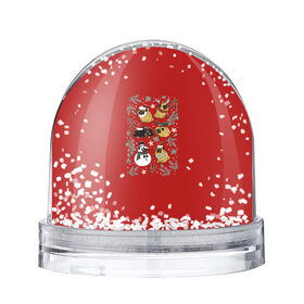 Снежный шар с принтом Новогоднее настроение в Екатеринбурге, Пластик | Изображение внутри шара печатается на глянцевой фотобумаге с двух сторон | claus | happy new year | merry christmas | santa | snowman | дед мороз | елка | клаус | новый год | рождество | с новым годом | санта | снеговик
