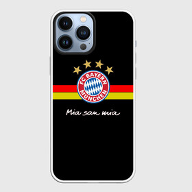 Чехол для iPhone 13 Pro Max с принтом Бавария в Екатеринбурге,  |  | Тематика изображения на принте: bayern mnchen | mia san mia | бавария | германия | красная машина | мы это мы | мюнхен | футбол
