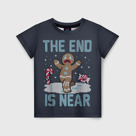 Детская футболка 3D с принтом Пряник в Екатеринбурге, 100% гипоаллергенный полиэфир | прямой крой, круглый вырез горловины, длина до линии бедер, чуть спущенное плечо, ткань немного тянется | christmas | cookies | deer | hate | madafakas | new | santa | snow | ugly | year | вязаный | год | дед | клаус | мороз | новогоднему | новый | олень | печенье | печенька | печеньки | печенюшка | по | пряник | рождество | санта | свитер