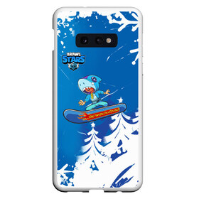 Чехол для Samsung S10E с принтом Brawl Stars (Snowboarding) в Екатеринбурге, Силикон | Область печати: задняя сторона чехла, без боковых панелей | brawl | break dance | leon | moba | skateboard | stars | supercell | surfing | игра | коллаборация | коллаж | колоборация | паттерн