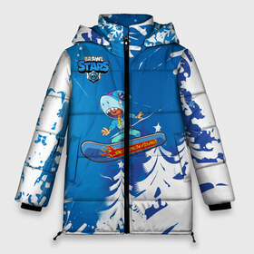 Женская зимняя куртка 3D с принтом Brawl Stars (Snowboarding) в Екатеринбурге, верх — 100% полиэстер; подкладка — 100% полиэстер; утеплитель — 100% полиэстер | длина ниже бедра, силуэт Оверсайз. Есть воротник-стойка, отстегивающийся капюшон и ветрозащитная планка. 

Боковые карманы с листочкой на кнопках и внутренний карман на молнии | brawl | break dance | leon | moba | skateboard | stars | supercell | surfing | игра | коллаборация | коллаж | колоборация | паттерн