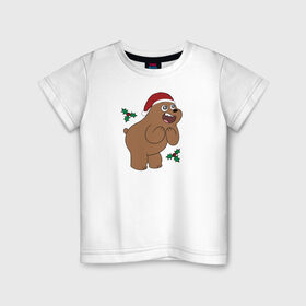 Детская футболка хлопок с принтом Grizz в Екатеринбурге, 100% хлопок | круглый вырез горловины, полуприлегающий силуэт, длина до линии бедер | cartoon network | grizz | vdkimel | we bare bears | вся правда о медведях | гризли