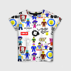 Детская футболка 3D с принтом ROBLOX в Екатеринбурге, 100% гипоаллергенный полиэфир | прямой крой, круглый вырез горловины, длина до линии бедер, чуть спущенное плечо, ткань немного тянется | piggy | roblox | roblox games | roblox piggy | игра роблокс | пигги. | роблокс | роблокс пигги | робукс