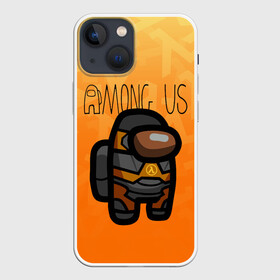 Чехол для iPhone 13 mini с принтом Among Us Half life (Z) в Екатеринбурге,  |  | among us | among us 2 | amongus | aperture laboratories | black mesa | gordon freeman | half life | impostor | innersloth | medbay | sus | valve | аманг ас | амонгас | амонгус | вэлв | гордон фриман | импостор | предатель | самозванец | среди н