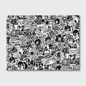 Альбом для рисования с принтом Rock Band Logos в Екатеринбурге, 100% бумага
 | матовая бумага, плотность 200 мг. | ac dc | linkin park | music | queen | radiohead | rock | rock band logos | линкин парк | музыка | ретро | рок группа | элвис