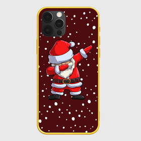 Чехол для iPhone 12 Pro с принтом Dab Santa в Екатеринбурге, силикон | область печати: задняя сторона чехла, без боковых панелей | claus | happy new year | merry christmas | santa | snowman | дед мороз | елка | клаус | новый год | рождество | с новым годом | санта | снеговик