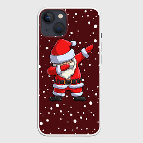 Чехол для iPhone 13 с принтом Dab Santa в Екатеринбурге,  |  | claus | happy new year | merry christmas | santa | snowman | дед мороз | елка | клаус | новый год | рождество | с новым годом | санта | снеговик