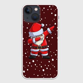 Чехол для iPhone 13 mini с принтом Dab Santa в Екатеринбурге,  |  | claus | happy new year | merry christmas | santa | snowman | дед мороз | елка | клаус | новый год | рождество | с новым годом | санта | снеговик