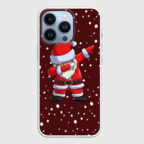 Чехол для iPhone 13 Pro с принтом Dab Santa в Екатеринбурге,  |  | claus | happy new year | merry christmas | santa | snowman | дед мороз | елка | клаус | новый год | рождество | с новым годом | санта | снеговик
