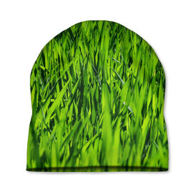 Шапка 3D с принтом Трава в Екатеринбурге, 100% полиэстер | универсальный размер, печать по всей поверхности изделия | газон | зелень | луг | луга | поле | природа | природный | растение | растения