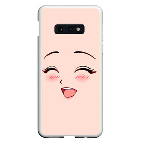 Чехол для Samsung S10E с принтом Сonfused anime face в Екатеринбурге, Силикон | Область печати: задняя сторона чехла, без боковых панелей | angry | anime | art | big | eyes | face | girl | kawaii | manga | style | аниме | арт | глаза | девушка | кавай | лицо | манга | смущенная