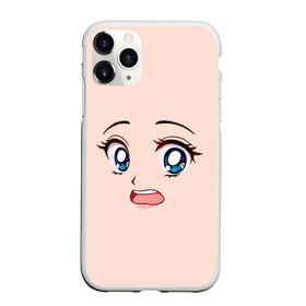 Чехол для iPhone 11 Pro Max матовый с принтом Scared anime face в Екатеринбурге, Силикон |  | angry | anime | art | big | eyes | face | girl | kawaii | manga | scared | style | аниме | арт | глаза | девушка | испуганная | кавай | лицо | манга