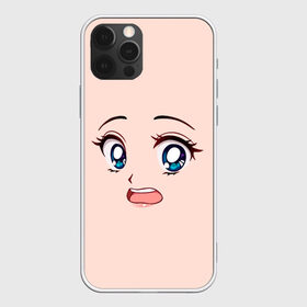 Чехол для iPhone 12 Pro Max с принтом Scared anime face в Екатеринбурге, Силикон |  | Тематика изображения на принте: angry | anime | art | big | eyes | face | girl | kawaii | manga | scared | style | аниме | арт | глаза | девушка | испуганная | кавай | лицо | манга