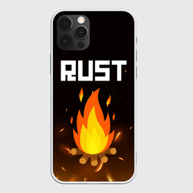 Чехол для iPhone 12 Pro Max с принтом RUST в Екатеринбурге, Силикон |  | action | game | rust | zombie | апокалипсис. | выживание | зомби | игра | лес | радиация | раст