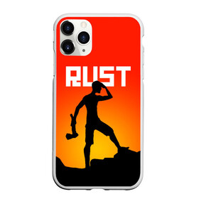 Чехол для iPhone 11 Pro матовый с принтом RUST в Екатеринбурге, Силикон |  | action | game | rust | zombie | апокалипсис. | выживание | зомби | игра | лес | радиация | раст