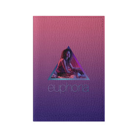 Обложка для паспорта матовая кожа с принтом сериал Euphoria в Екатеринбурге, натуральная матовая кожа | размер 19,3 х 13,7 см; прозрачные пластиковые крепления | zendaya | зендея | ру беннетт | сериал euphoria | эйфория