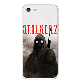 Чехол для iPhone 5/5S матовый с принтом STALKER 2 в Екатеринбурге, Силикон | Область печати: задняя сторона чехла, без боковых панелей | stalker | stalker 2 | бандиты | воля | долг | зомби. | кровосос | монолит | наемники | свобода | сталкер | сталкер 2