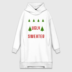 Платье-худи хлопок с принтом My ugly christmas sweater в Екатеринбурге,  |  | 2020 | 2021 | christmas | happy | merry | new year | sweater | ugly christmas | зима | новогодний | новогодняя | новый год | рождественский | рождественский свитер | рождество | свитер | снег