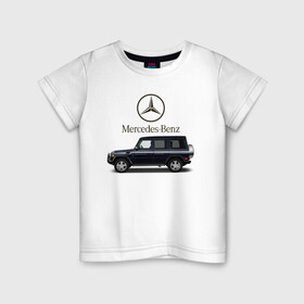 Детская футболка хлопок с принтом G55 в Екатеринбурге, 100% хлопок | круглый вырез горловины, полуприлегающий силуэт, длина до линии бедер | avto | car | germany | v8 | машина | скорость