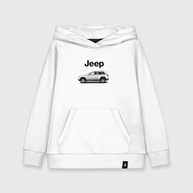 Детская толстовка хлопок с принтом Jeep в Екатеринбурге, 100% хлопок | Круглый горловой вырез, эластичные манжеты, пояс, капюшен | america | avto | car | v8 | машина | скорость