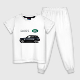 Детская пижама хлопок с принтом Land Rover в Екатеринбурге, 100% хлопок |  брюки и футболка прямого кроя, без карманов, на брюках мягкая резинка на поясе и по низу штанин
 | Тематика изображения на принте: america | avto | cadillac | car | v8 | машина | скорость