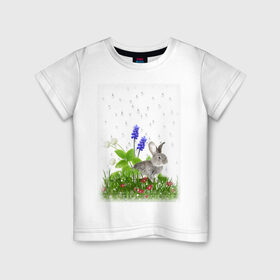 Детская футболка хлопок с принтом природа в Екатеринбурге, 100% хлопок | круглый вырез горловины, полуприлегающий силуэт, длина до линии бедер | 