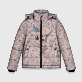 Зимняя куртка для мальчиков 3D с принтом Эспеон Покемон в Екатеринбурге, ткань верха — 100% полиэстер; подклад — 100% полиэстер, утеплитель — 100% полиэстер | длина ниже бедра, удлиненная спинка, воротник стойка и отстегивающийся капюшон. Есть боковые карманы с листочкой на кнопках, утяжки по низу изделия и внутренний карман на молнии. 

Предусмотрены светоотражающий принт на спинке, радужный светоотражающий элемент на пуллере молнии и на резинке для утяжки | аниме | котики | мифические существа | пикачу | эспеон покемон