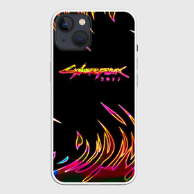 Чехол для iPhone 13 с принтом Cyberpunk 2077 в Екатеринбурге,  |  | cyberpunk | cyberpunk 2077 | cyberpunk samurai | game logo | keanu reeves | logo game | neon | samurai | киану ривз | кибер панк | киберпанк | киберпанк неоновый | киберпанк самурай | логотипы игр | найт сити | неон | самурай | фан