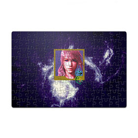 Пазл магнитный 126 элементов с принтом Final Fantasy в Екатеринбурге, полимерный материал с магнитным слоем | 126 деталей, размер изделия —  180*270 мм | Тематика изображения на принте: girl | hieroglyph | portrait | девушка | иероглиф | портрет