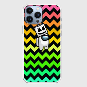 Чехол для iPhone 13 Pro Max с принтом Among Us Marshmello в Екатеринбурге,  |  | 2021 | among us | impostor | space mafia | sus.puffballs united | амонг ас | амонг единорог | в космосе | импостор | инопланетяне | инопланетянин | маршмелло | новогодний амонг ас | ракета | с новым годом | самозванец