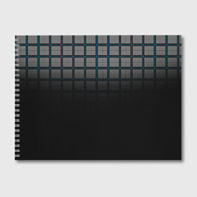 Альбом для рисования с принтом клетка в Екатеринбурге, 100% бумага
 | матовая бумага, плотность 200 мг. | геометрия | клетка | линии | полоски | полосы | ровно | серый | сетка | синий | темный | точки | черный