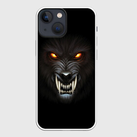 Чехол для iPhone 13 mini с принтом Злой Волк в Екатеринбурге,  |  | wolf | волк | волкодав | волколак | волчара | вурдалак | зверь | зов волка | морской волк | оборотень | оскал | рисунок волка | санитар леса | серый волк | хищник | чертог волка | эра волка