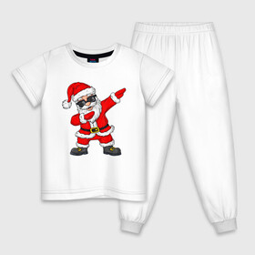 Детская пижама хлопок с принтом Dabing Santa в Екатеринбурге, 100% хлопок |  брюки и футболка прямого кроя, без карманов, на брюках мягкая резинка на поясе и по низу штанин
 | 2021 | 21 | 2k21 | 2к21 | chrystmas | dab | dabbing | dabing | dance | marry | new | santa | snow | xmas | year | год | годом | даб | даббинг | дабинг | дед | елка | елки | клаус | лес | мороз | настроение | новогоднее | новогоднему | новый | новым | по |