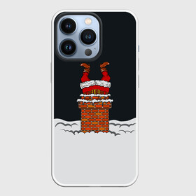 Чехол для iPhone 13 Pro с принтом С Новым Годом в Екатеринбурге,  |  | christmas | merry christmas | дед мороз | ёлка | зима | мороз | новый год | подарок | праздник | рождество | с новым годом | санта клаус | снегурочка | снежинки