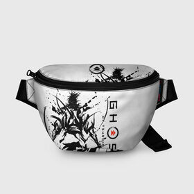 Поясная сумка 3D с принтом Ghost of Tsushima в Екатеринбурге, 100% полиэстер | плотная ткань, ремень с регулируемой длиной, внутри несколько карманов для мелочей, основное отделение и карман с обратной стороны сумки застегиваются на молнию | Тематика изображения на принте: ghost of tsushima | samurai | игры | призрак цусимы | самурай | япония
