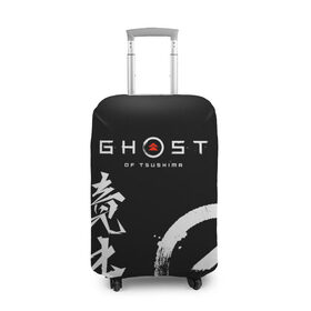 Чехол для чемодана 3D с принтом Ghost of Tsushima в Екатеринбурге, 86% полиэфир, 14% спандекс | двустороннее нанесение принта, прорези для ручек и колес | ghost of tsushima | samurai | игры | призрак цусимы | самурай | япония