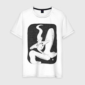 Мужская футболка хлопок с принтом похоть в Екатеринбурге, 100% хлопок | прямой крой, круглый вырез горловины, длина до линии бедер, слегка спущенное плечо. | Тематика изображения на принте: 