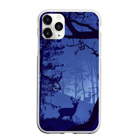 Чехол для iPhone 11 Pro Max матовый с принтом ЛЕС в Екатеринбурге, Силикон |  | Тематика изображения на принте: закат | лес | ночной лес | олень | природа | туман
